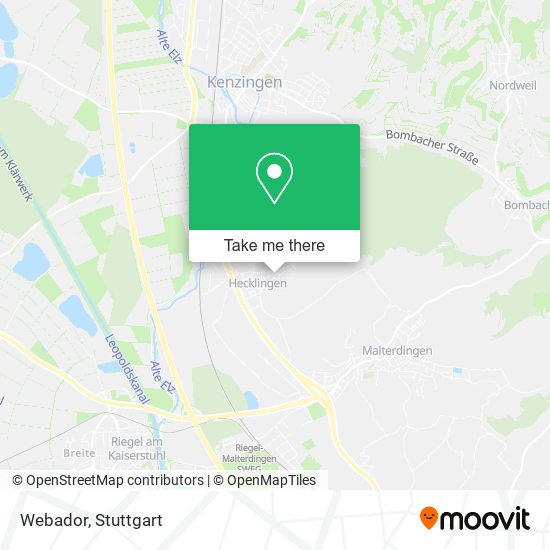 Карта Webador