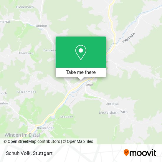 Schuh Volk map