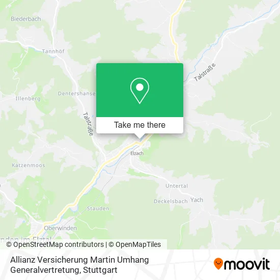 Карта Allianz Versicherung Martin Umhang Generalvertretung