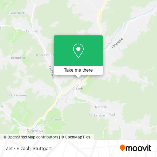 Карта Zet - Elzach