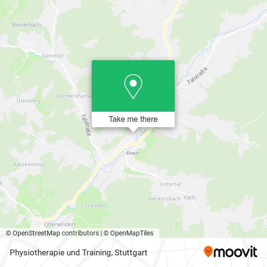 Physiotherapie und Training map