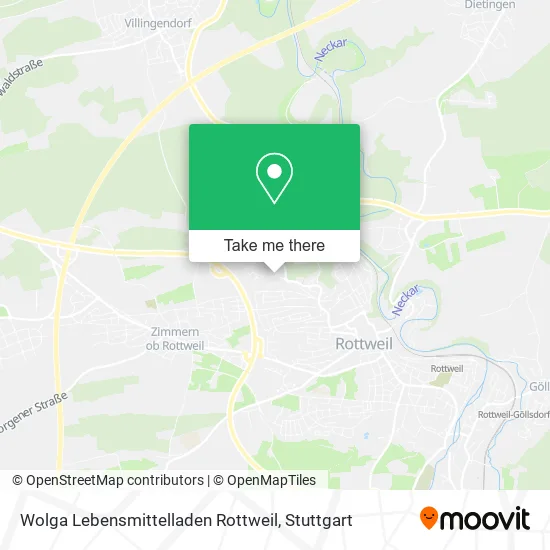 Карта Wolga Lebensmittelladen Rottweil
