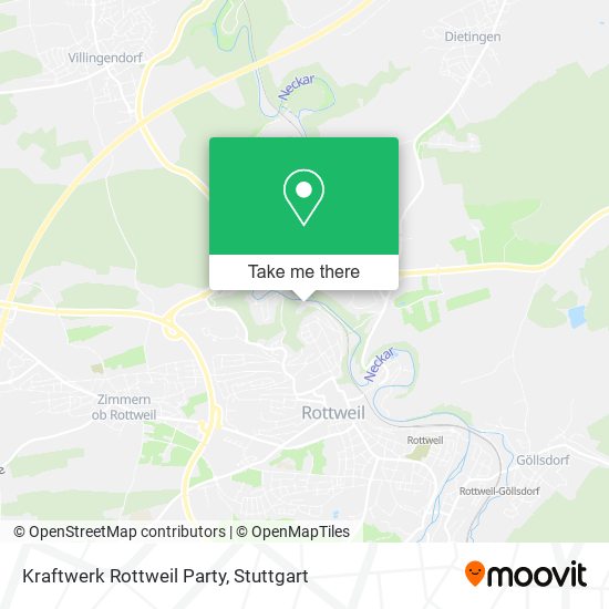 Kraftwerk Rottweil Party map