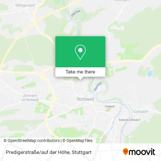 Карта Predigerstraße/auf der Höhe