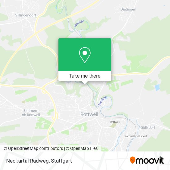 Карта Neckartal Radweg