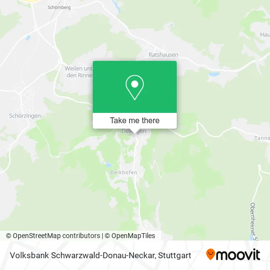 Карта Volksbank Schwarzwald-Donau-Neckar