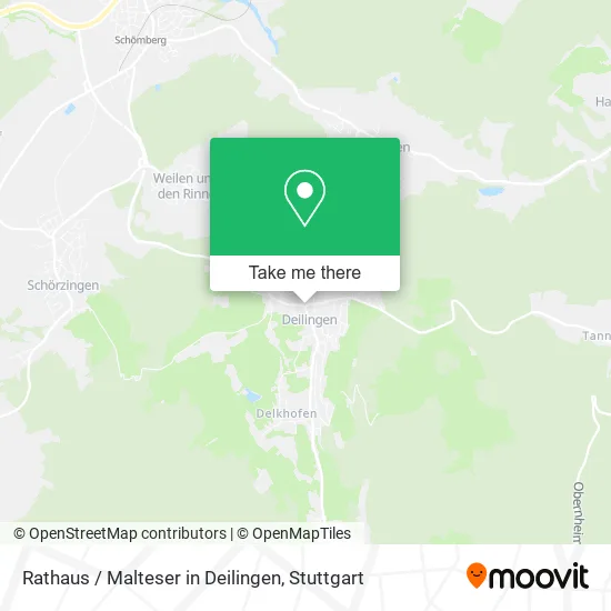 Карта Rathaus / Malteser in Deilingen