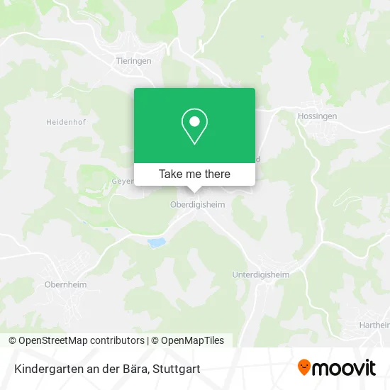 Карта Kindergarten an der Bära