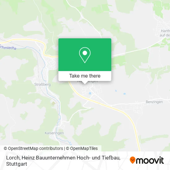 Карта Lorch, Heinz Bauunternehmen Hoch- und Tiefbau