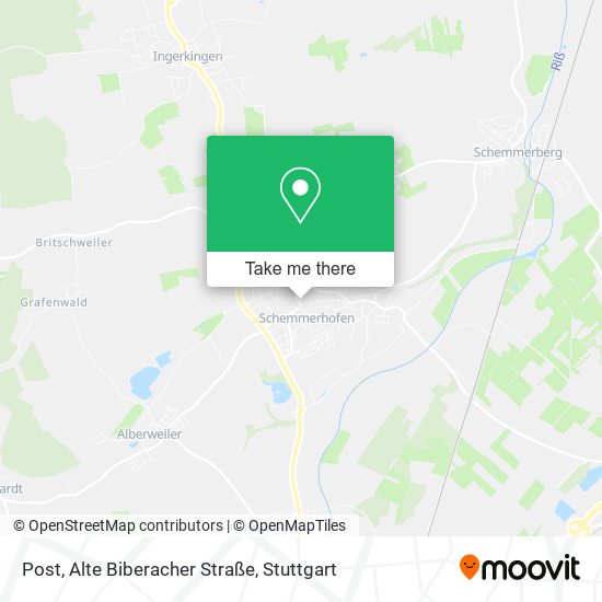 Post, Alte Biberacher Straße map