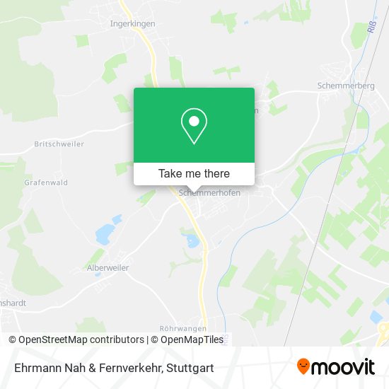 Ehrmann Nah & Fernverkehr map