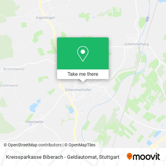 Карта Kreissparkasse Biberach - Geldautomat