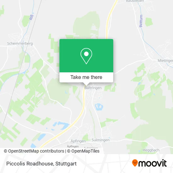 Карта Piccolis Roadhouse