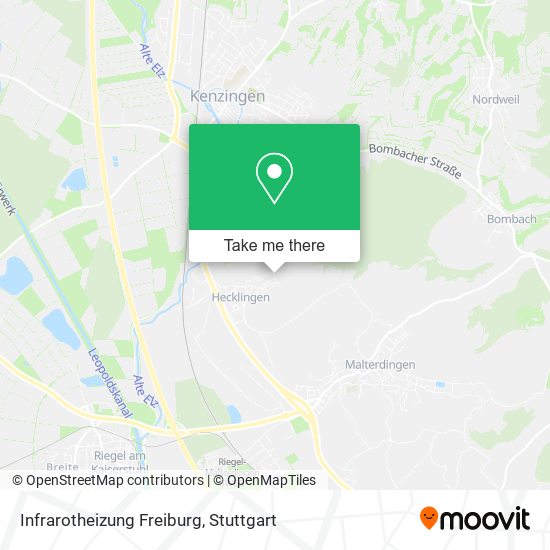 Infrarotheizung Freiburg map