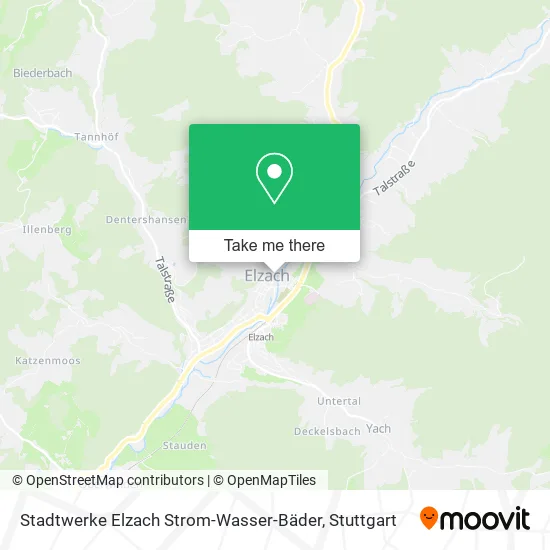 Карта Stadtwerke Elzach Strom-Wasser-Bäder