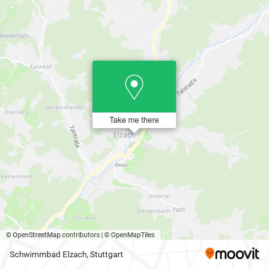 Schwimmbad Elzach map