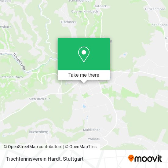 Tischtennisverein Hardt map