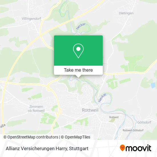 Карта Allianz Versicherungen Harry