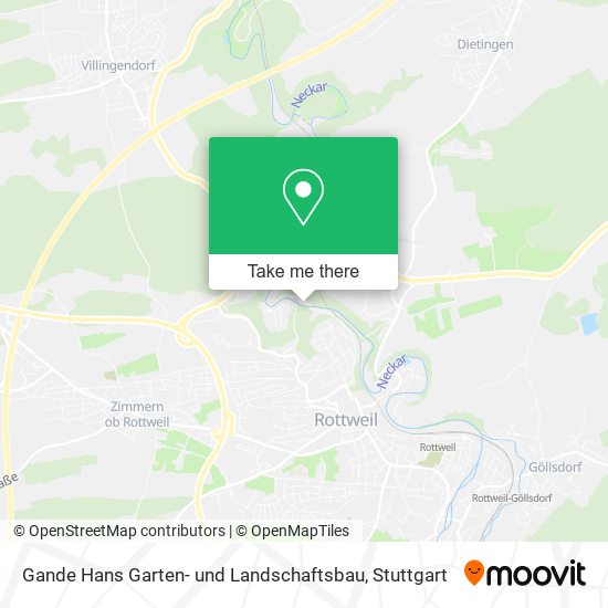 Gande Hans Garten- und Landschaftsbau map