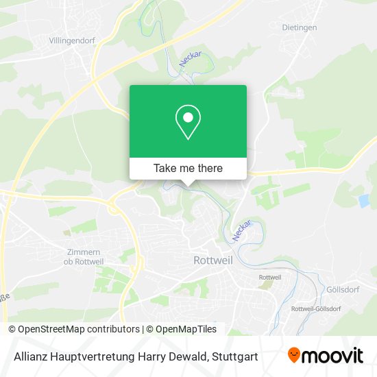 Карта Allianz Hauptvertretung Harry Dewald