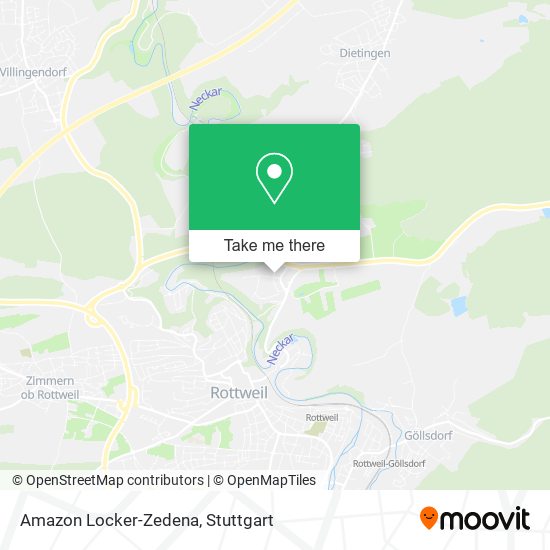 Amazon Locker-Zedena map