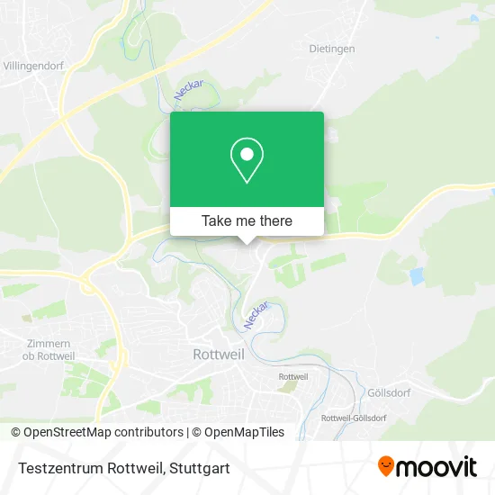 Карта Testzentrum Rottweil