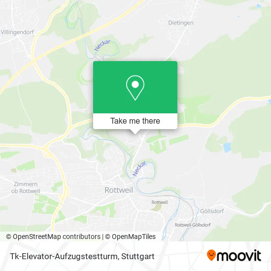 Карта Tk-Elevator-Aufzugstestturm