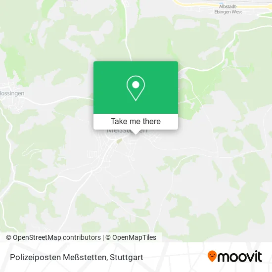 Карта Polizeiposten Meßstetten