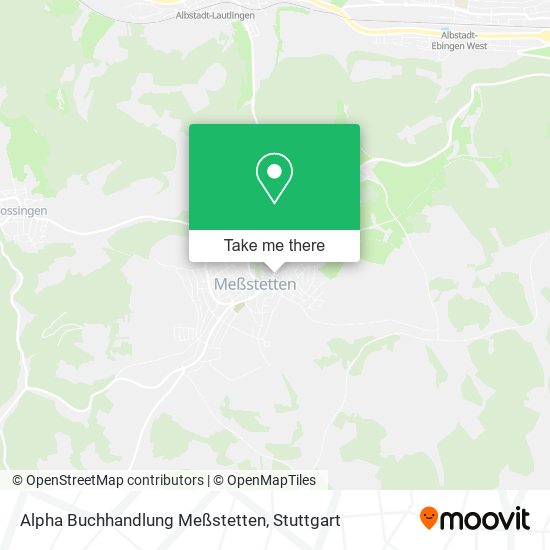 Карта Alpha Buchhandlung Meßstetten