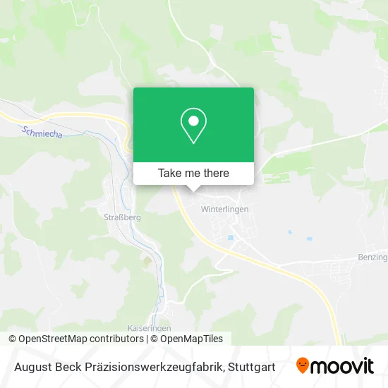 Карта August Beck Präzisionswerkzeugfabrik
