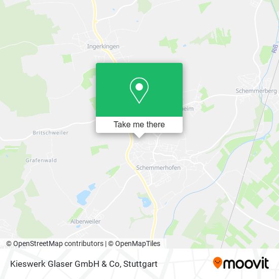 Kieswerk Glaser GmbH & Co map