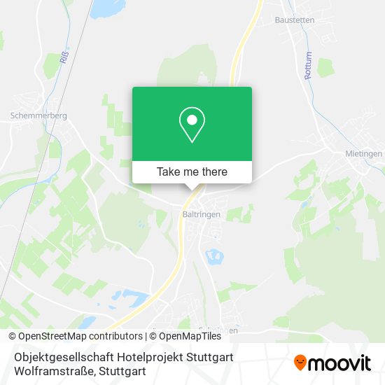 Objektgesellschaft Hotelprojekt Stuttgart Wolframstraße map
