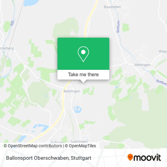 Ballonsport Oberschwaben map