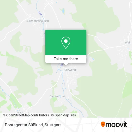 Карта Postagentur Süßkind