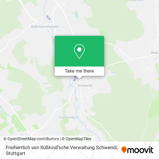 Карта Freiherrlich von Süßkind'sche Verwaltung Schwendi