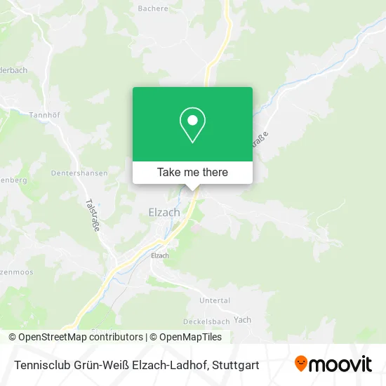 Карта Tennisclub Grün-Weiß Elzach-Ladhof