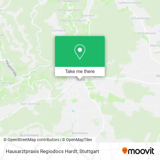 Карта Hausarztpraxis Regiodocs Hardt