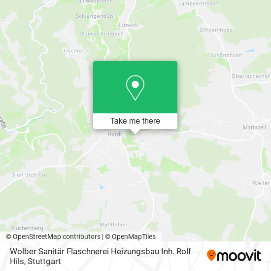 Карта Wolber Sanitär Flaschnerei Heizungsbau Inh. Rolf Hils