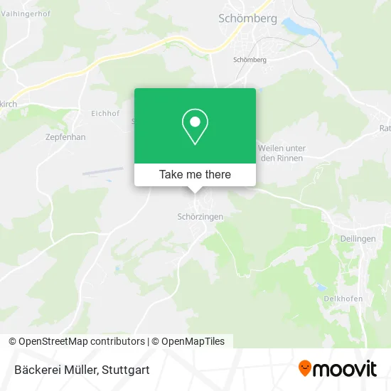 Карта Bäckerei Müller