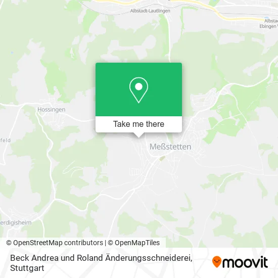 Карта Beck Andrea und Roland Änderungsschneiderei
