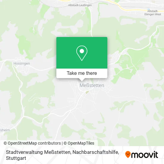 Карта Stadtverwaltung Meßstetten, Nachbarschaftshilfe