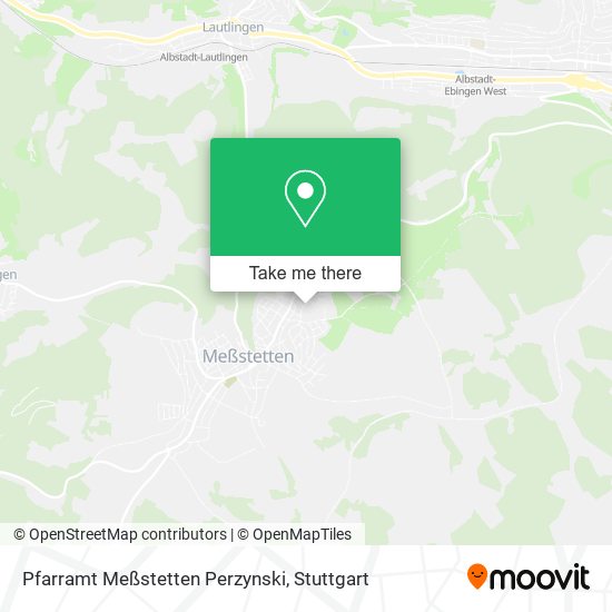 Pfarramt Meßstetten Perzynski map