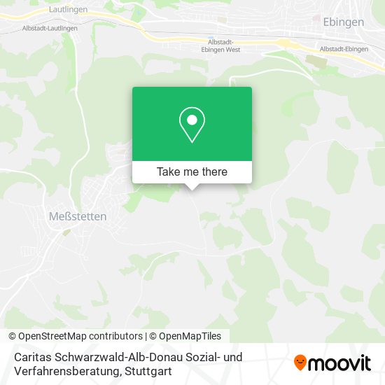 Caritas Schwarzwald-Alb-Donau Sozial- und Verfahrensberatung map