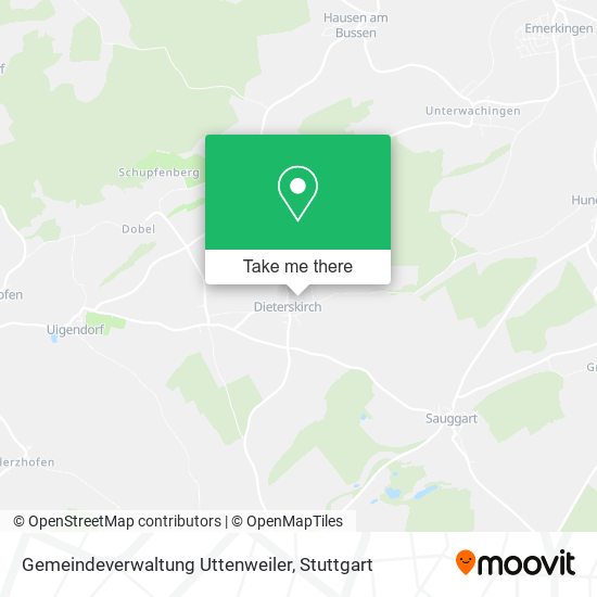 Карта Gemeindeverwaltung Uttenweiler