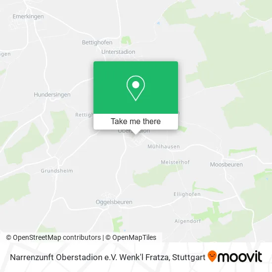 Карта Narrenzunft Oberstadion e.V. Wenk'l Fratza