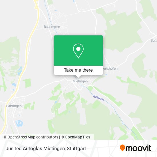 Карта Junited Autoglas Mietingen