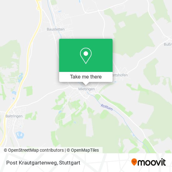 Карта Post Krautgartenweg