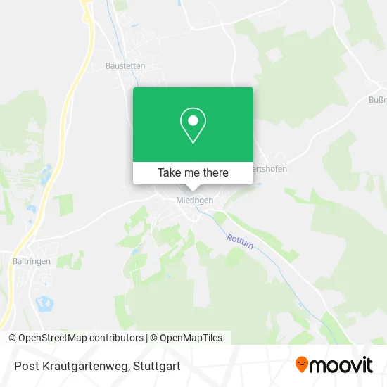 Карта Post Krautgartenweg