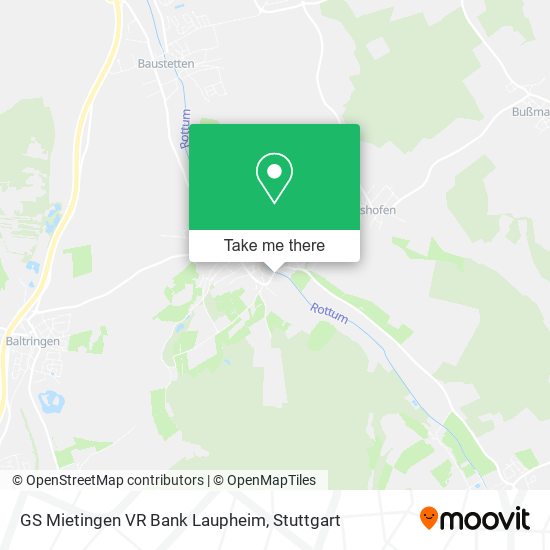 GS Mietingen VR Bank Laupheim map