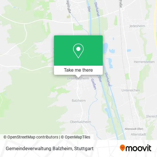 Карта Gemeindeverwaltung Balzheim